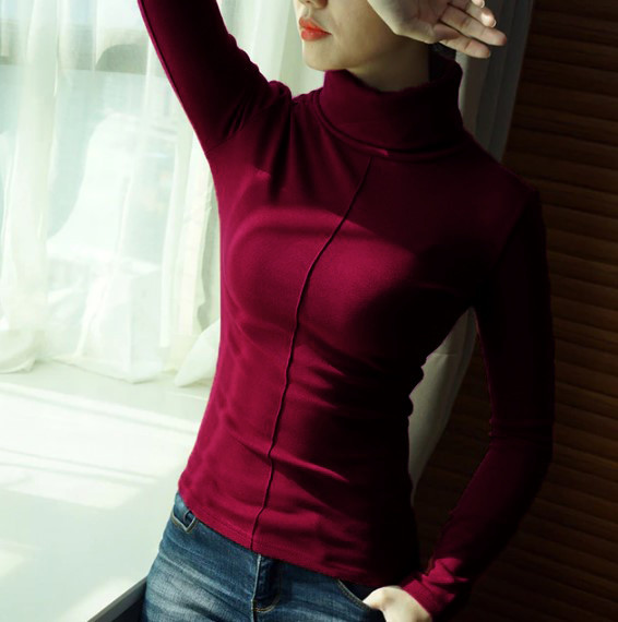 Жіноча тепла базова водолазка "Kelly" оптом | Норма Марсала, 46-48 Київ - фото 5