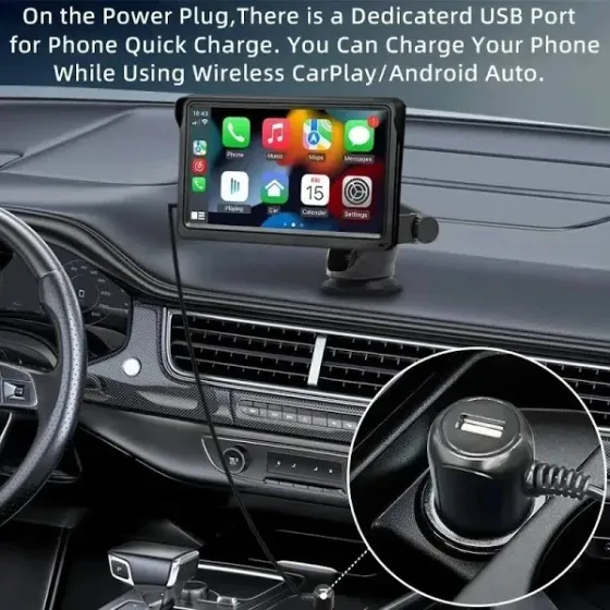 Беспроводная автомобильная стереосистема с дисплеем 7 дюймов Carplay 701W Сенсорный автомобильный эк Киев