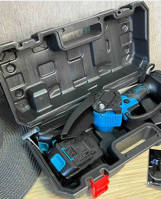 Акумуляторна ланцюгова пила 6" + 2 акумулятори 24 В, у кейсі Харків - фото 4