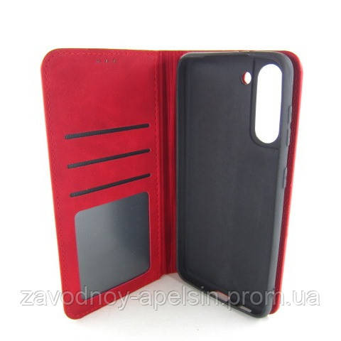 Чохол книжка Samsung G990 S21 Premium Case (червоний) Одеса - фото 4