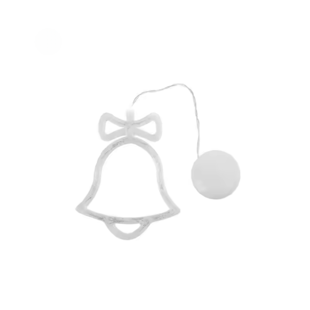 Гірлянда на батарейках світлодіодний дзвіночок Niki Light 10 лед новорічний декор тепло білий (Батарейки в комплекті) Київ - фото 5