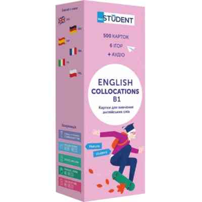 Обучающий набор English Student Карточки для изучения английского языка Collocations В1, украинский (591226001) Винница