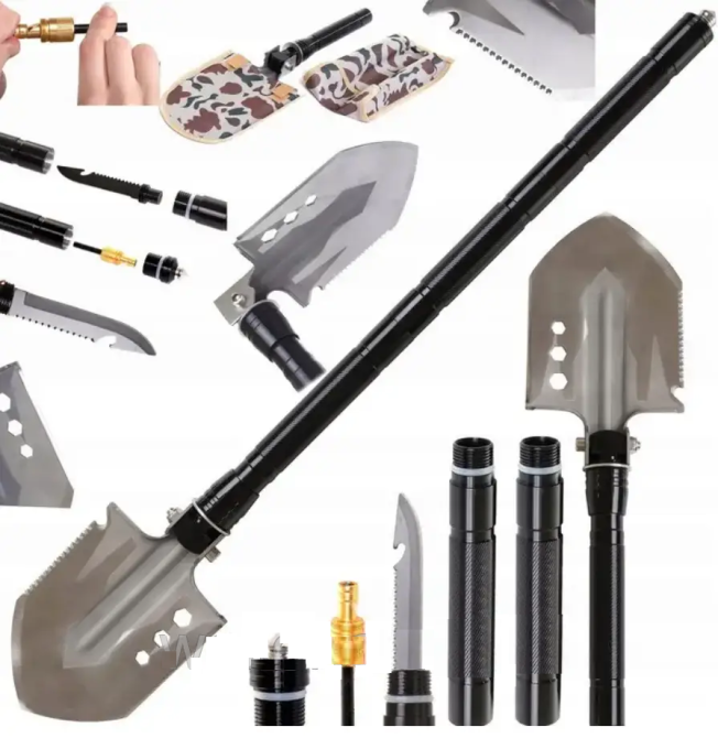 Саперная тактическая складная лопата для выживания 12 в 1 Винница - изображение 8