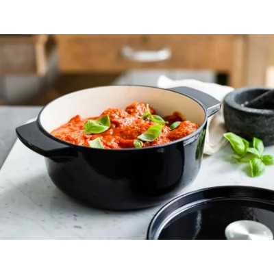 Кастрюля KitchenAid чавунна з кришкою 3,3 л Чорна (CC006058-001) Винница - изображение 8