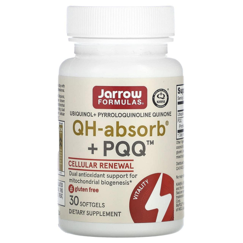 Убихинол и пирролохинолинхинон Jarrow Formulas Ubiquinol QH+ PQQ 30 капс Киев - изображение 1
