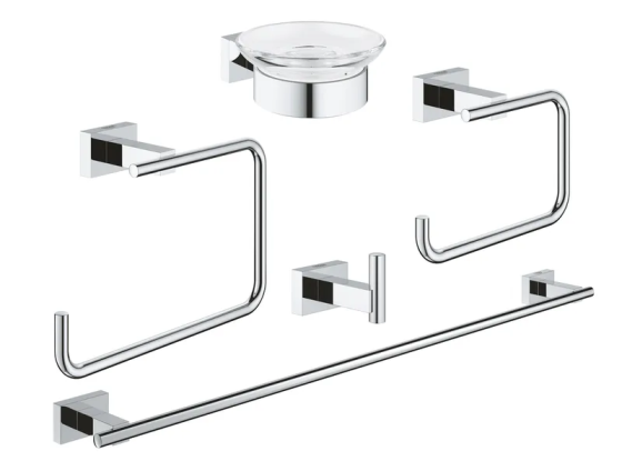 Набор аксессуаров 5 в 1 Grohe Essentials Cube New (40758001) Киев