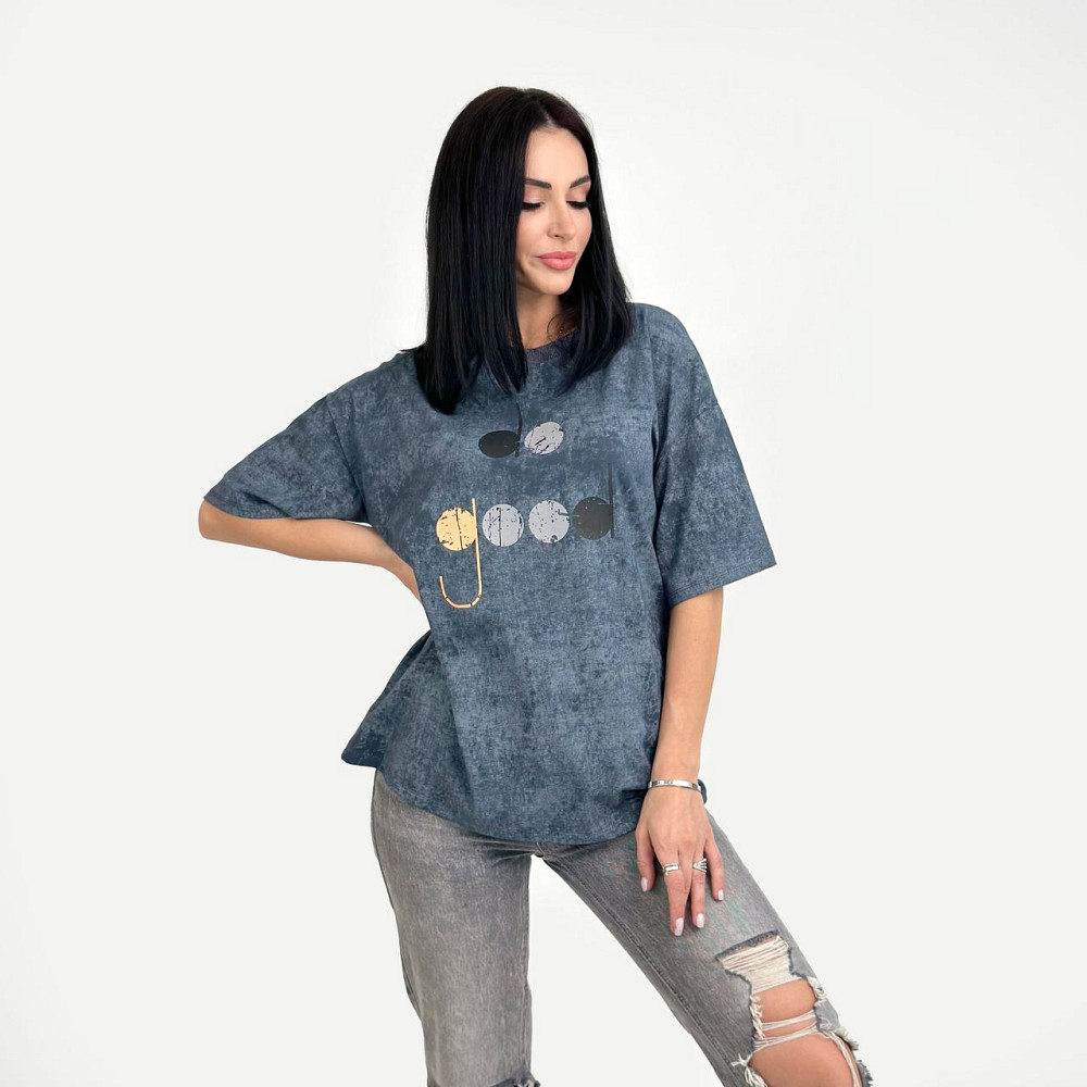 Женская футболка свободного кроя 