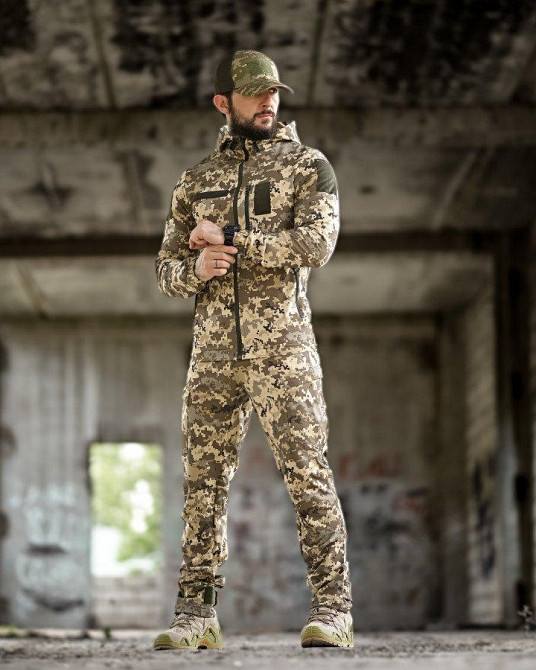 Эластичная тактический костюм agony пиксель НП4878 Одесса - изображение 1