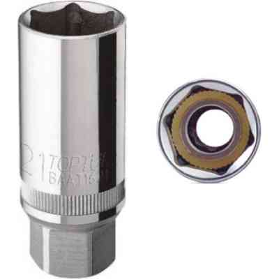 Головка торцевая Toptul магнитная свечная 16мм 3/8