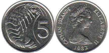 Ayman Is Каймани Кайманові о - 5 Cents 2008 UNC Полтава