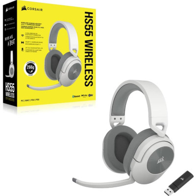 Навушники Corsair HS55 Wireless Gaming Dolby 7.1 White (CA-9011281-EU) Вінниця - фото 8