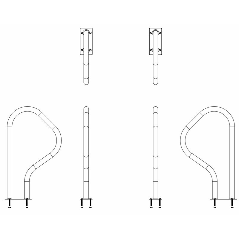 Поручень для бассейна Emaux ARB-F. AISI-316 Киев - изображение 3