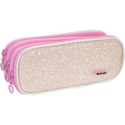 Пенал Cool For School с блестками 3 отделения розовый (CF87050) Винница - изображение 1