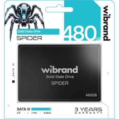Накопичувач SSD 2.5&quot; 480GB Spider Wibrand (WI2.5SSD/SP480GBST) Вінниця