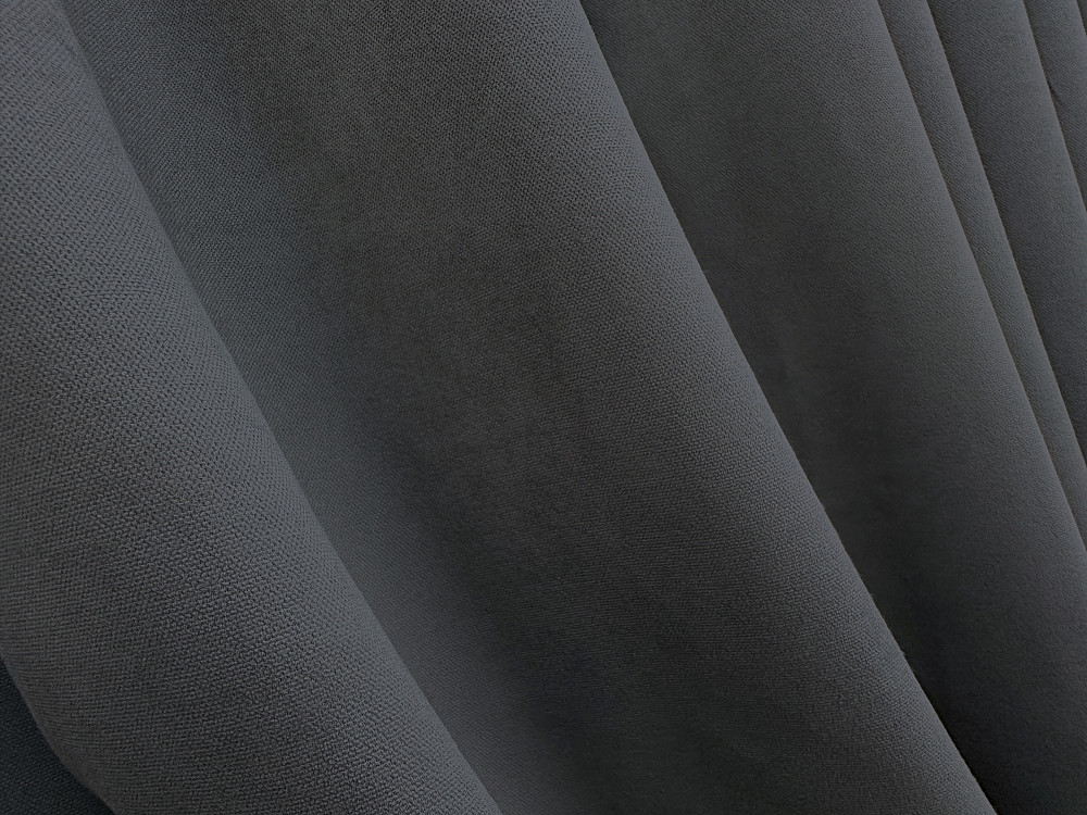 Комплект готових штор VR-Textil Мікровелюр Petek № 1495ш Темно-сірий 100х290 см 2 шт (31-711) Київ - фото 14