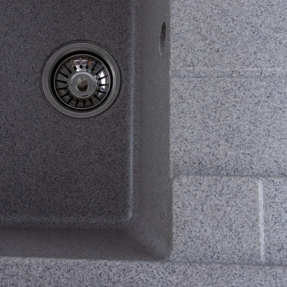 Гранітна мийка для кухні VALESO INTENSO 6550 матова Сіра Коломыя - изображение 2