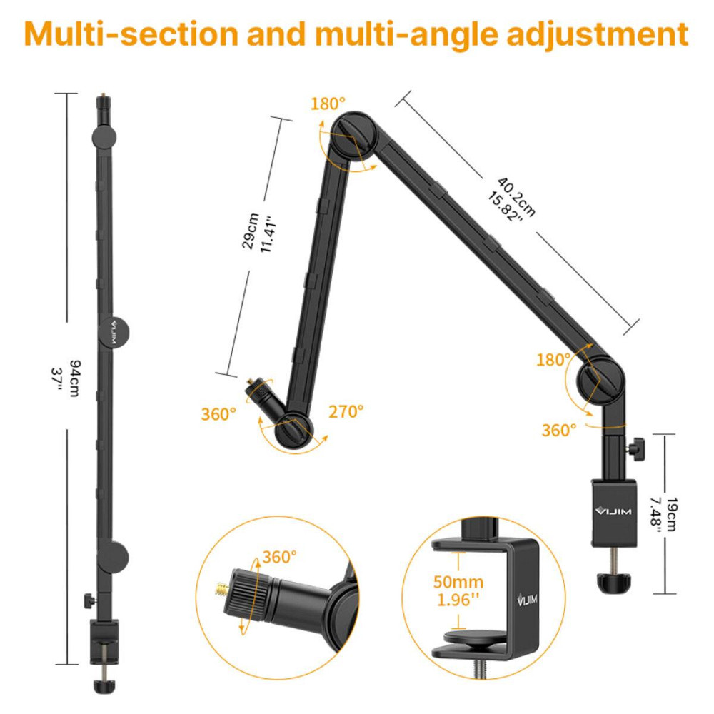 Штатив тримач Ulanzi Vijim Multifunction Desk Setup Stand UV-2873 Одеса - фото 7