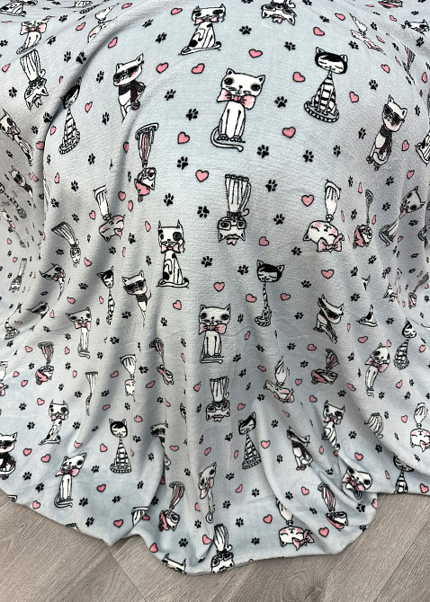 Плед-покривало Decorator WellSoft CUTE KITTY 150х210 см з принтом "Котики" (87-184) Київ - фото 7