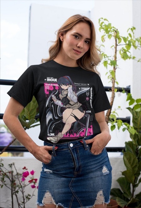 Футболка для хлопчика з аніме принтом Бліч оверсайз (зріст від 165 до 180) Чорний AnimeJ0283m Дніпро - фото 3