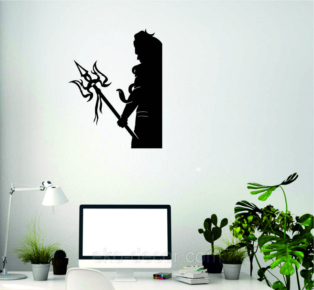 Декоративное настенное Панно «Посейдон» Декор на стену 70*54 см, Черный Киев - изображение 4