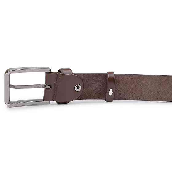 Стильний шкіряний чоловічий ремінь батал Vintage 20713 Коричневий Київ