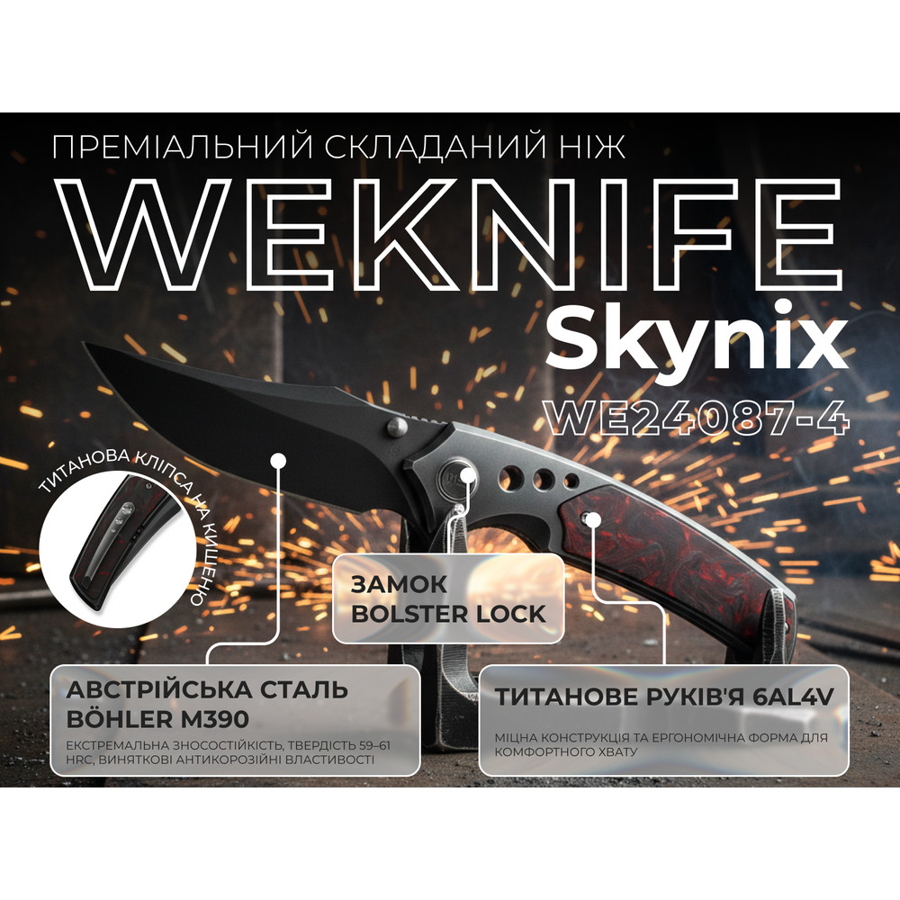 Ніж Weknife Skynix WE24087-4 Київ - фото 10