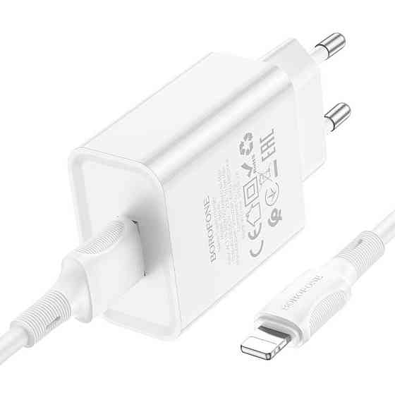 Мережевий зарядний пристрій BOROFONE BA74A Aspirer single port charger set, колір білий BA74ALW Одеса