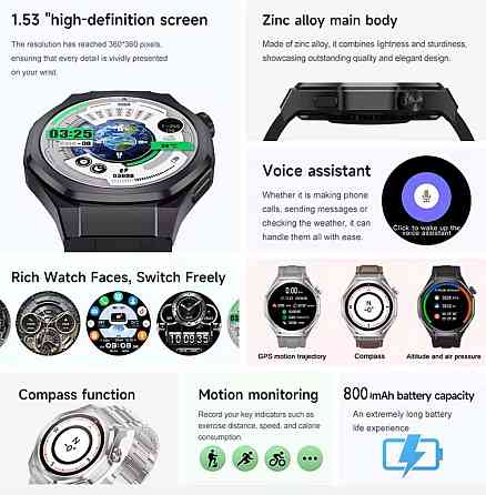Смартгодинник: DT WATCH5 ULTRA. NFC. GPS. Compass. Barometr. Київ