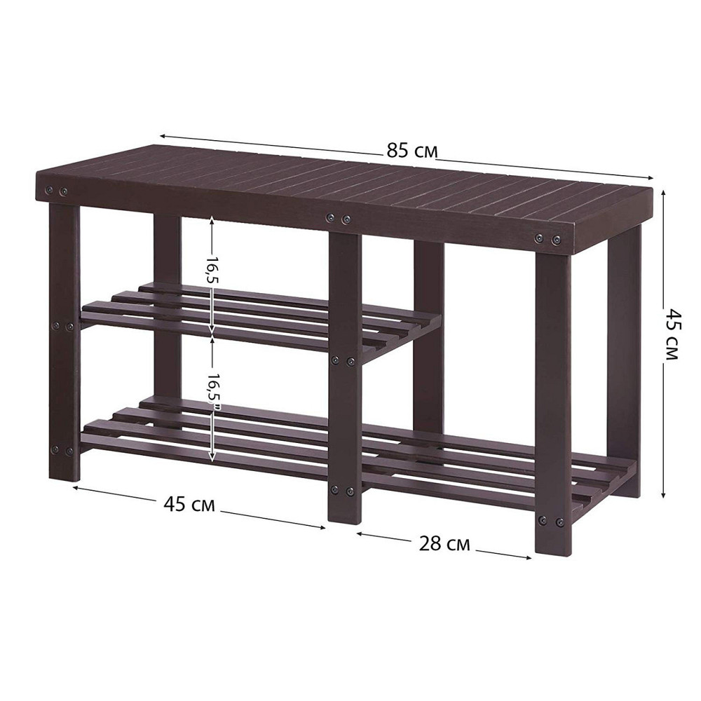 Полиця для взуття "Біль" мокко Миколаїв - фото 5