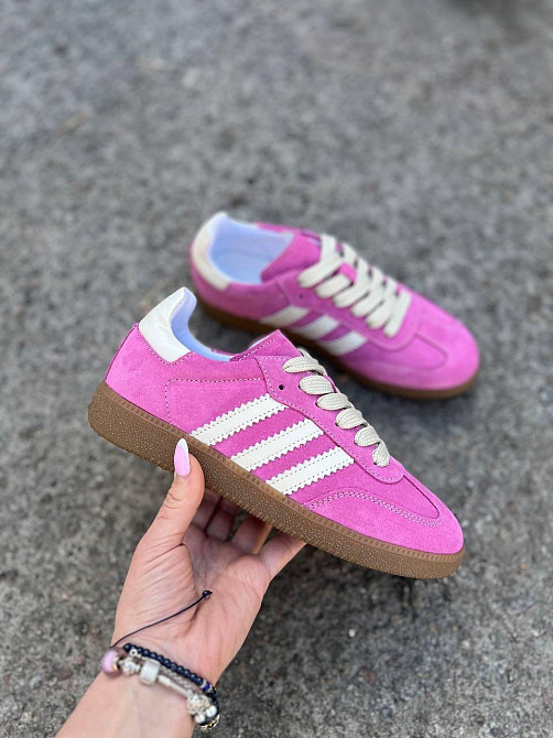 Кеды женские Notta bene розовые натуральная замша размер 38 (K-0424 5906) Коломыя - изображение 2