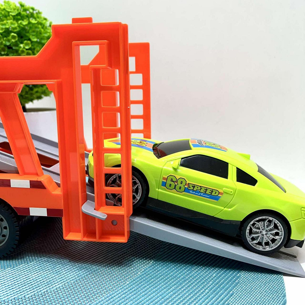 Трейлер інерційний звук світло 57см 4 машинки (8193-1) Чернигов - изображение 5