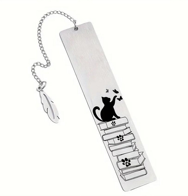 Металлическая закладка – креативный подарок для книголюбов Закладка для книг 