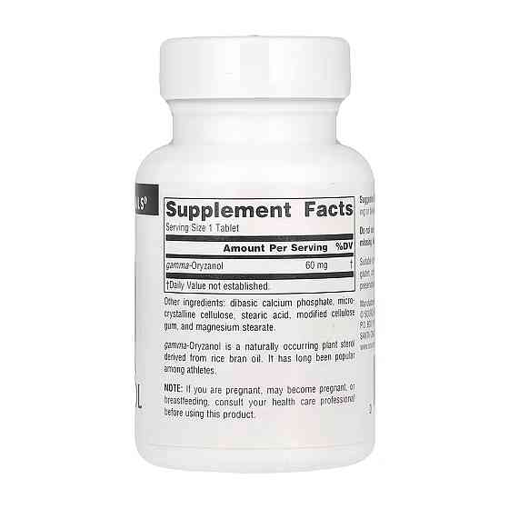 Гамма-оризанол Source Naturals Gamma Oryzanol 60 мг 100 таблеток Луцк