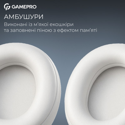 Навушники GamePro Asgard Freya Pro Wireless White/Blue (HSW201WB) Вінниця - фото 5