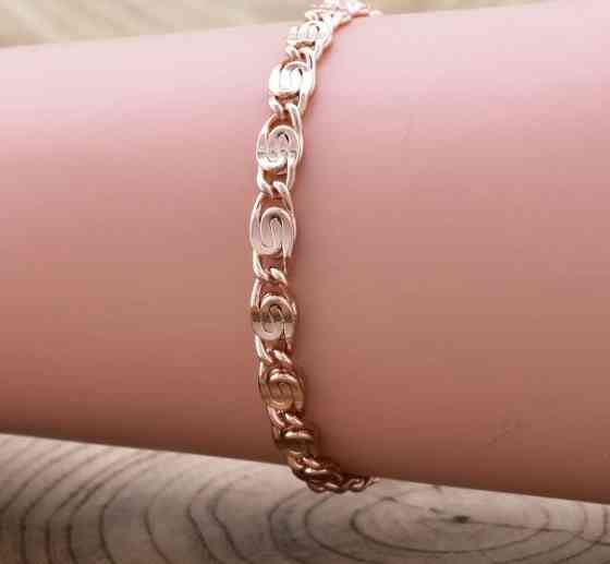 Браслет Xuping Грецький плоский 41446, довжина 21см, ширина 4мм, позолота РО Київ