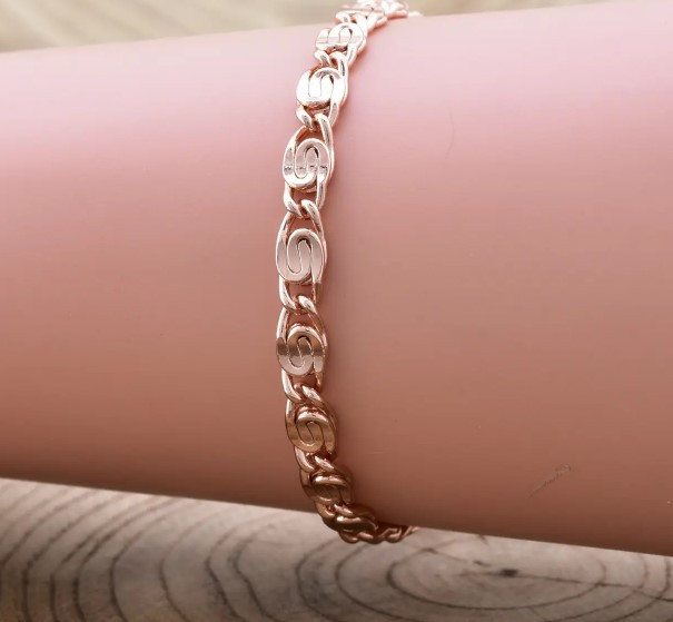 Браслет Xuping Грецький плоский 41446, довжина 21см, ширина 4мм, позолота РО Київ - фото 1