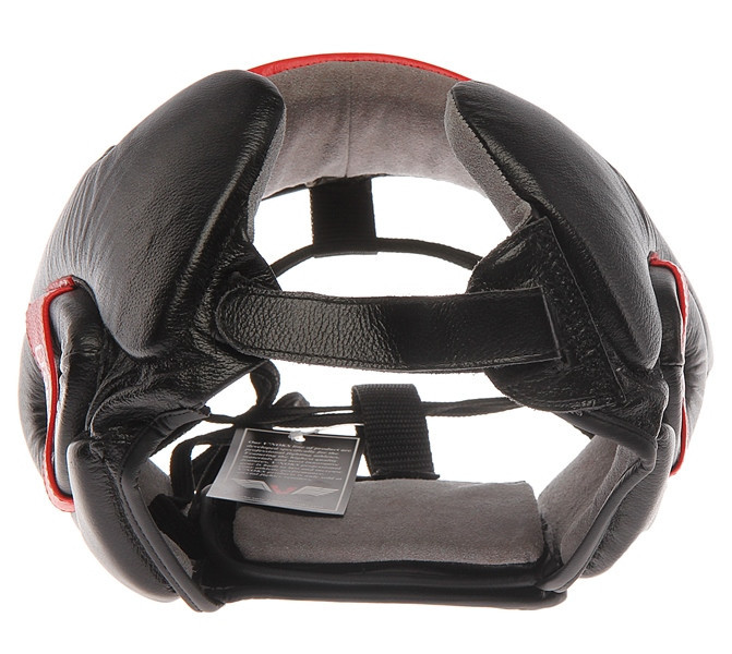 Боксерский шлем V'Noks Potente Red из натуральной кожи с защитой скул (размер XL) Киев - изображение 9