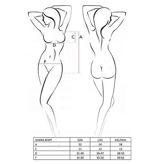 Боді монокіні Passion ADARA BODY L/XL, red Sex Aura Київ
