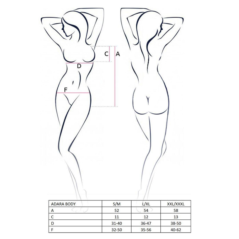 Боді монокіні Passion ADARA BODY L/XL, red Sex Aura Київ - фото 3