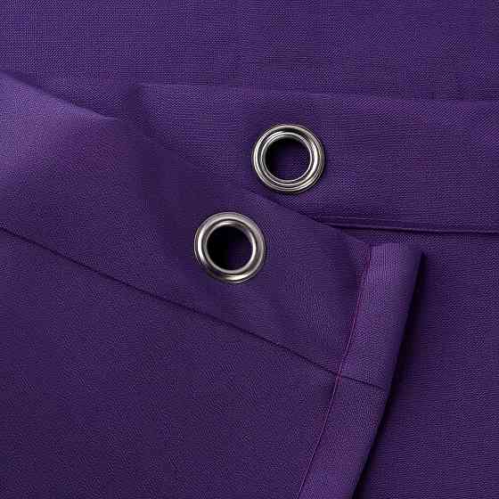 Шторка для ванної та душу з кільцями 180x180 см водостійка, шторка для ванної кімнати з гачками, PEVA, однотонний фіолетовий Кам'янець-Подільський