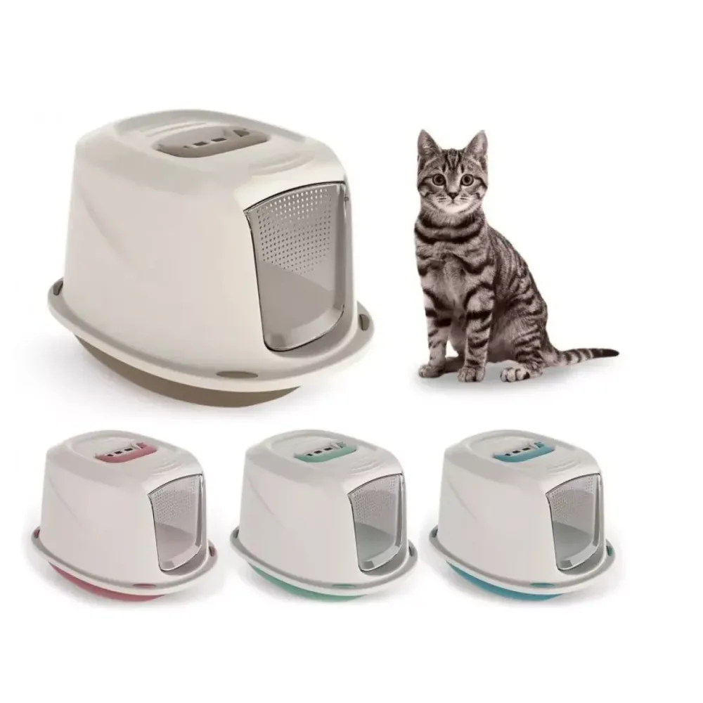 Закрытый туалет Galaxy Deluxe с ручкой и фильтром для собак и котов, размер 45 x 36 x 31.5 см Киев - изображение 5