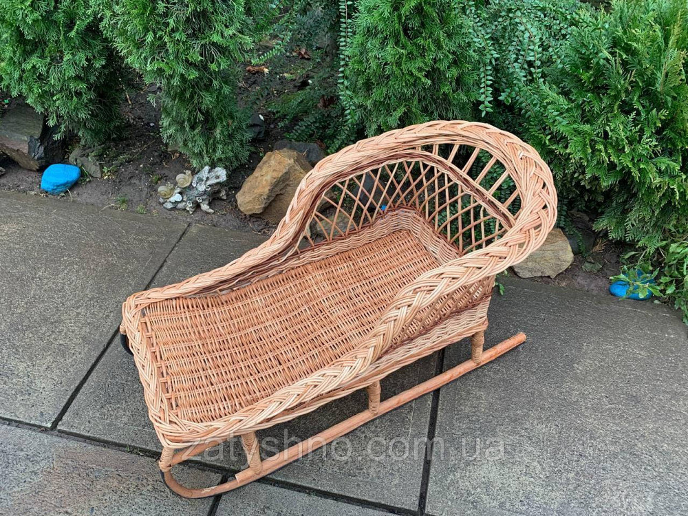 Санки плетеные для взрослых |санки из лозы для детей |санки на подарок Киев - изображение 2