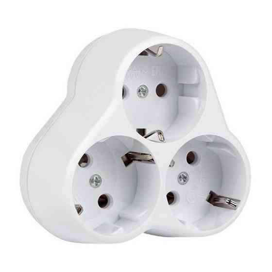 Разветвитель 3 входа Ромашка с заземлением Харьков