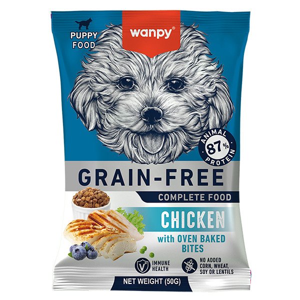 Wanpy Puppy Grain Free Chicken ВАНПІ КУРКА ДЛЯ ЦУЦЕНЯТ сухий беззерновий корм Київ - фото 1