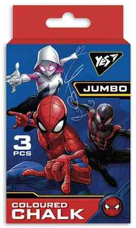 Крейда кольорова 3 шт. "1Вересня" JUMBO Marvel кругла, 400385, шт Київ