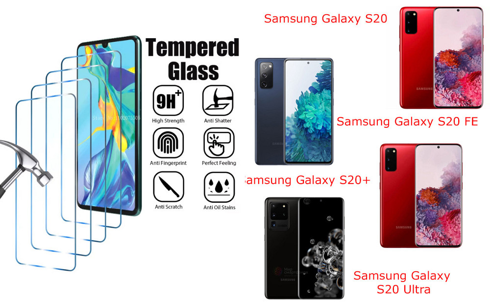 Защитное стекло ArmorGlass для Samsung Galaxy S20, S20 FE, S20+, S20 Ultra – устойчивое к царапинам и ударам Киев - изображение 1
