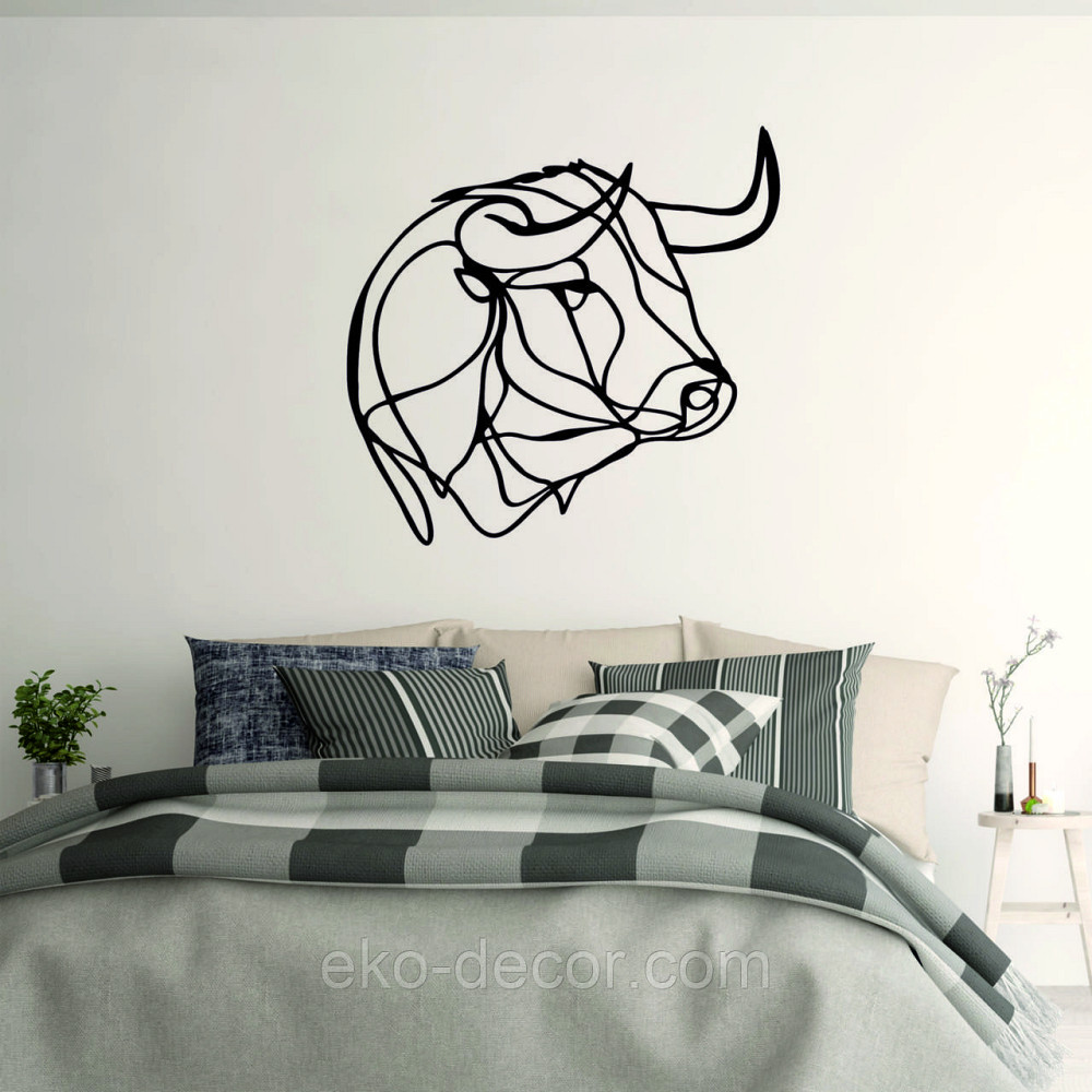 Настінний декор Панно «Бик» Декор на стіну Київ - фото 3