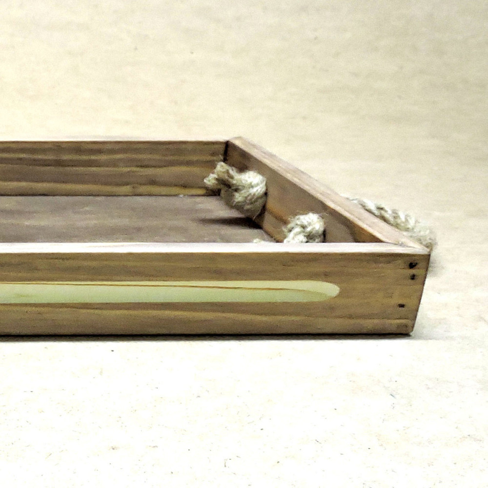 Піднос дерев'яний "Шарлеруа 50х27" махагон Миколаїв - фото 4