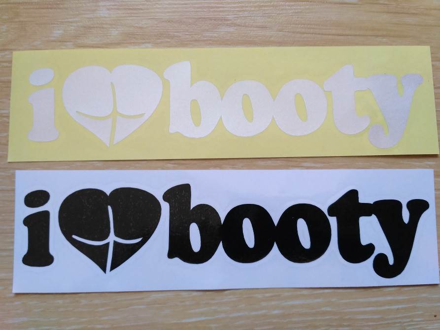 Наклейка на авто I Love Booty-Я люблю видобуток Київ - фото 7