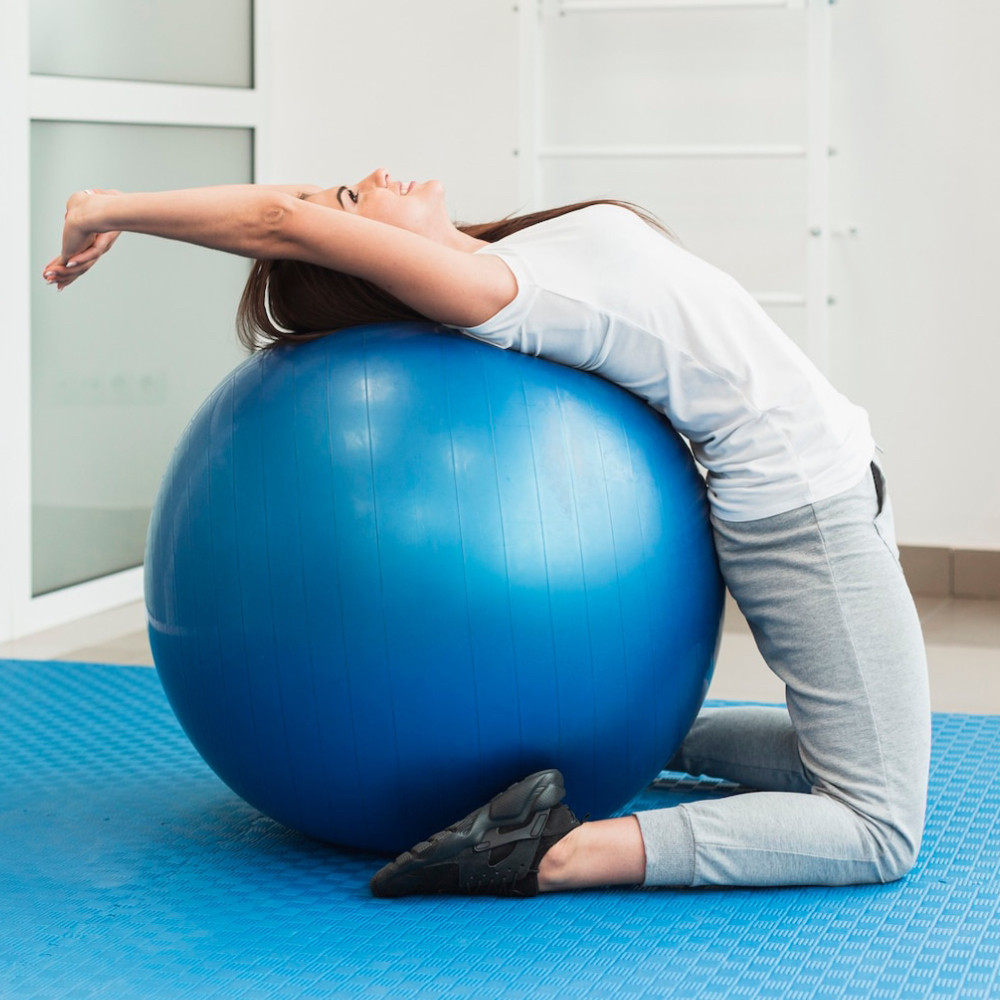 М'яч для фітнесу (фітбол) 60 см до 200 кг,Синій SBR Київ - фото 9